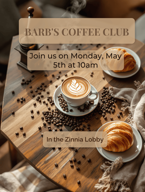 ☕ Join Barb's Coffee Club! 🌼