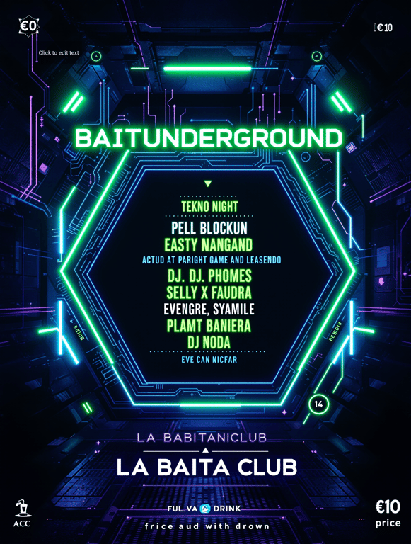 Baitunderground Tekno Night