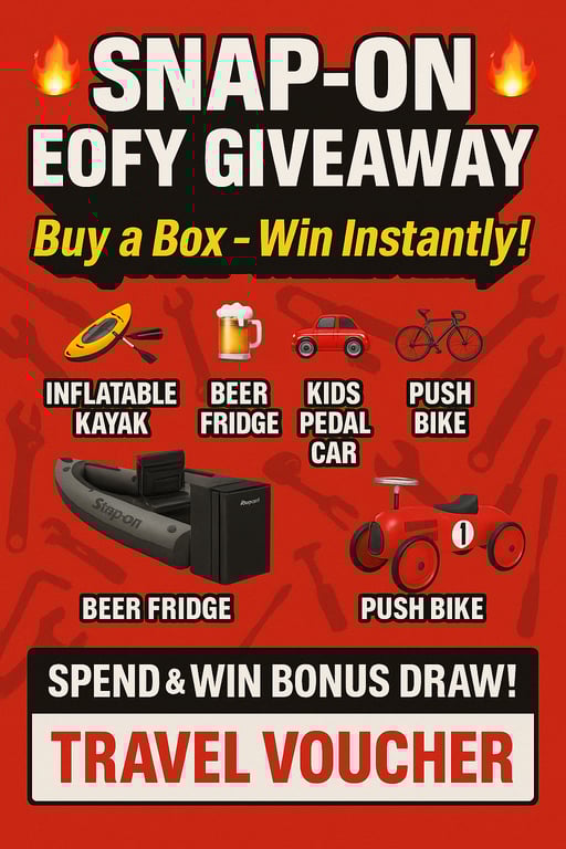 🚀 Snap-On EOFY Giveaway Extravaganza! 🚀