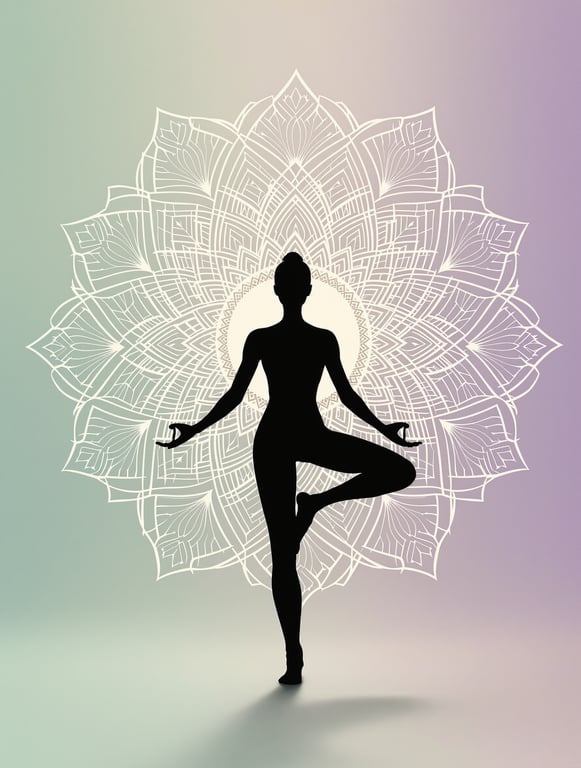 Serene Yoga Class Poster