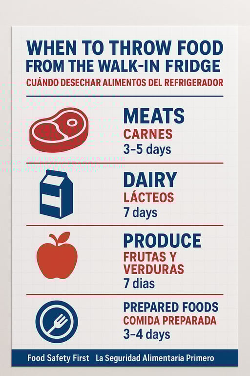 When to Toss: Food Disposal Guidelines for Your Walk-In Fridge