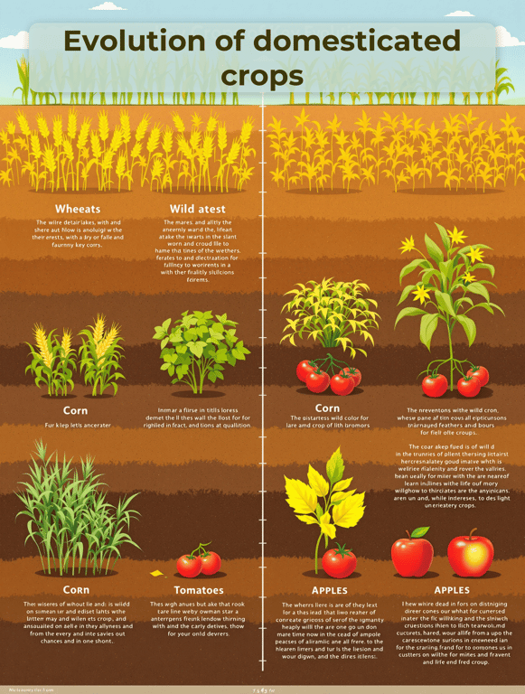 From Wild to Cultivated: The Journey of Domesticated Crops