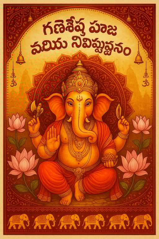 🌼 Ganesh Puja Invitation for RTC Colony Residents 🌼