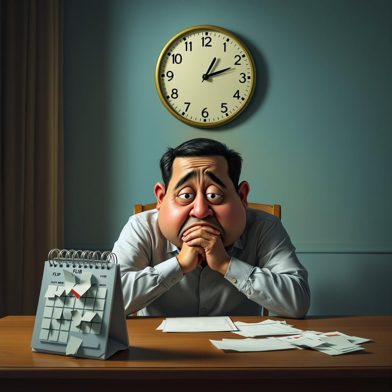 Stressed Filipino Worker Awaiting Delayed Wages