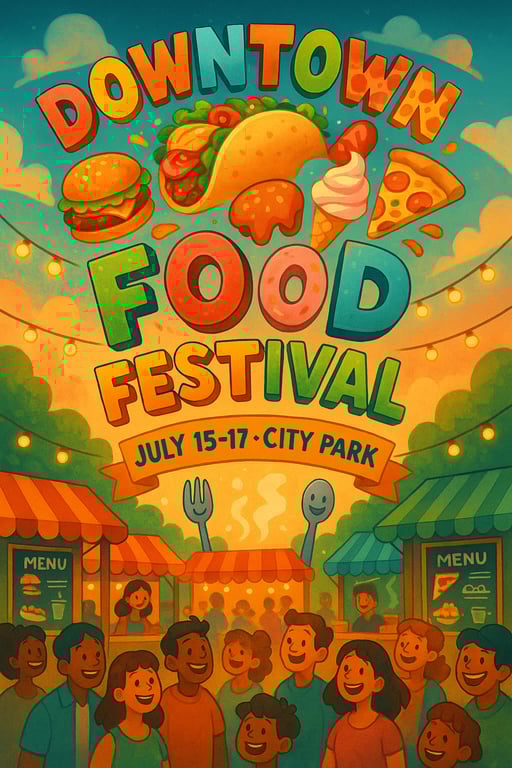 Taste the Joy: Downtown Food Festival!