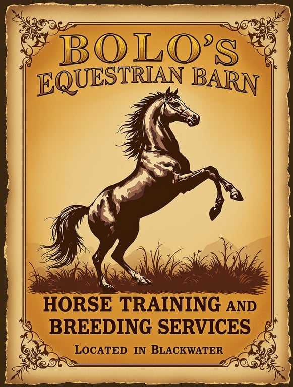 Bolo's Equestrian Barn: Horse Training & Breeding Services