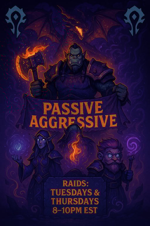 Join the Passive Aggressive Raids!