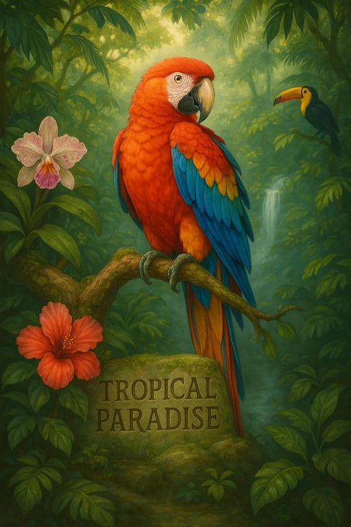 Colors of the Jungle: The Majestic Macaw