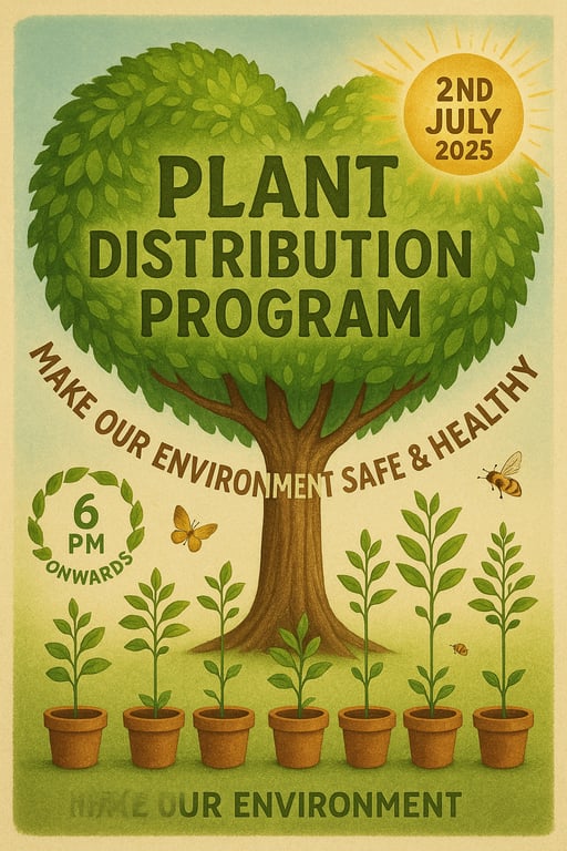 Green Tomorrow: Plant Distribution Day