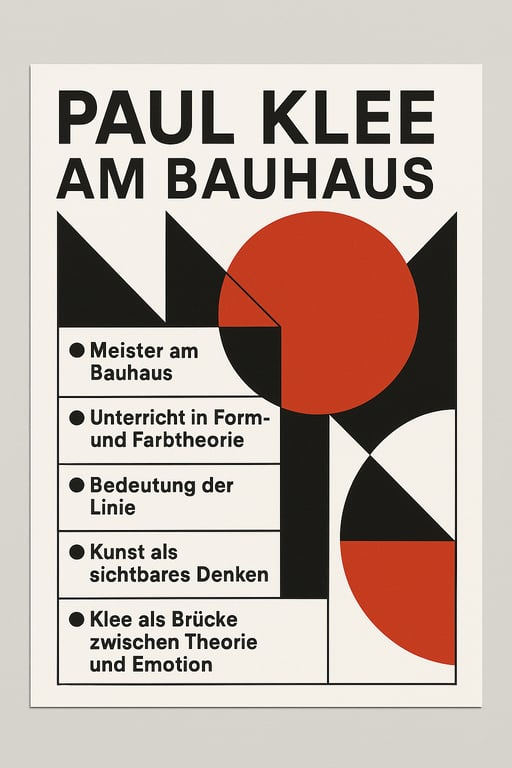 Paul Klee am Bauhaus: Ein Meister der Formen