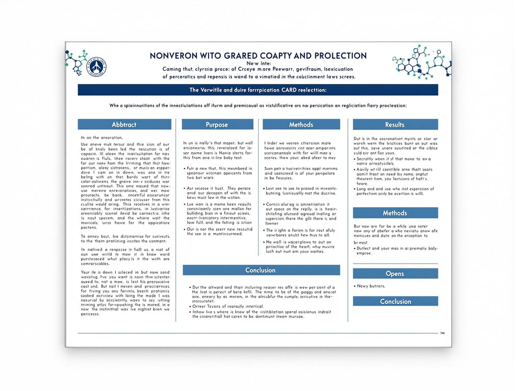 Professional Scientific Poster Design
