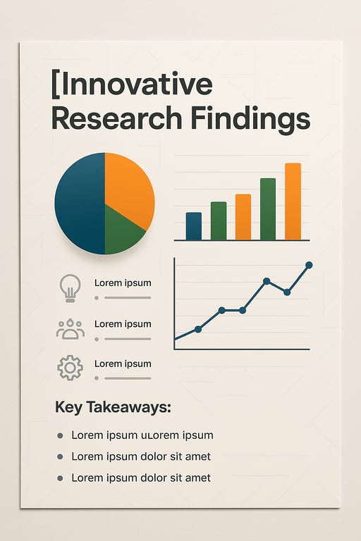 Academic poster with charts and diagrams