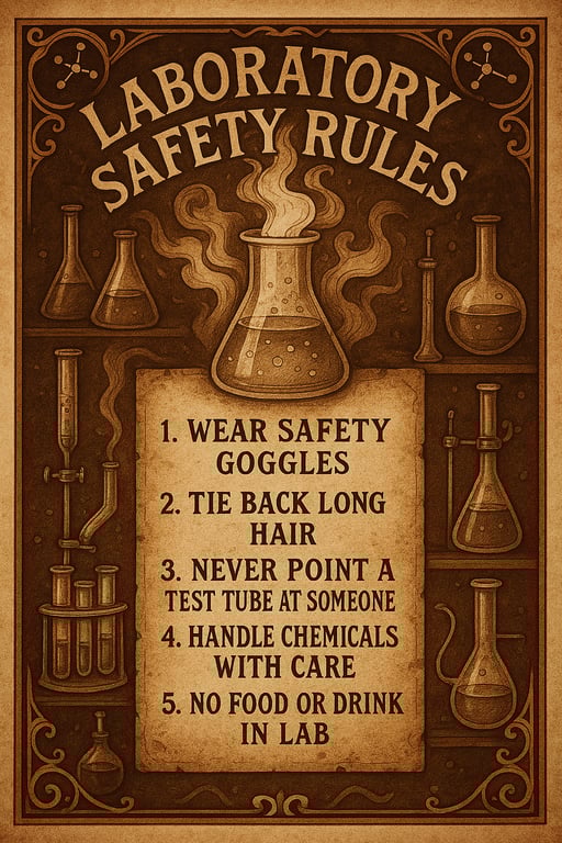 Aged Wisdom: Science Lab Safety Rules