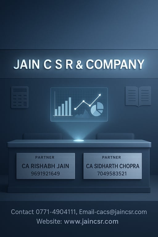 Your Trusted CA Partners: Jain C S R & Company