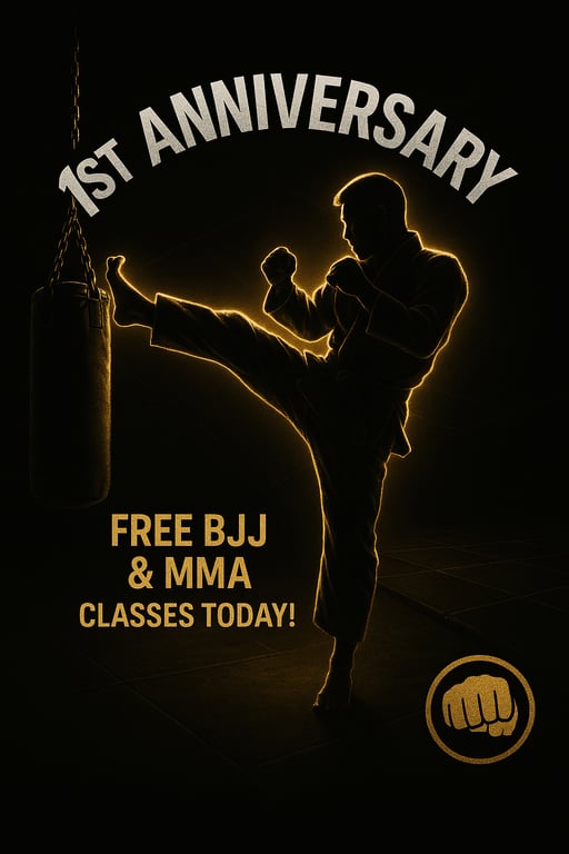 Anniversary Bash: Free BJJ & MMA Classes!