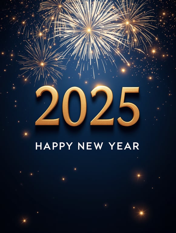 Midnight Celebration: Welcome 2025!