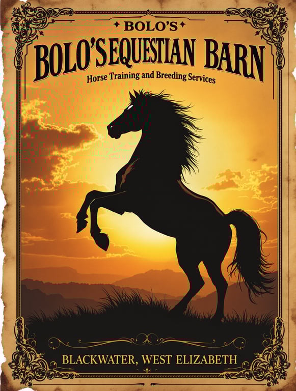 Bolo's Equestrian Barn: Horse Training & Breeding Services
