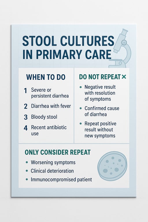 Understanding Stool Cultures: A Guide for Primary Care Clinicians