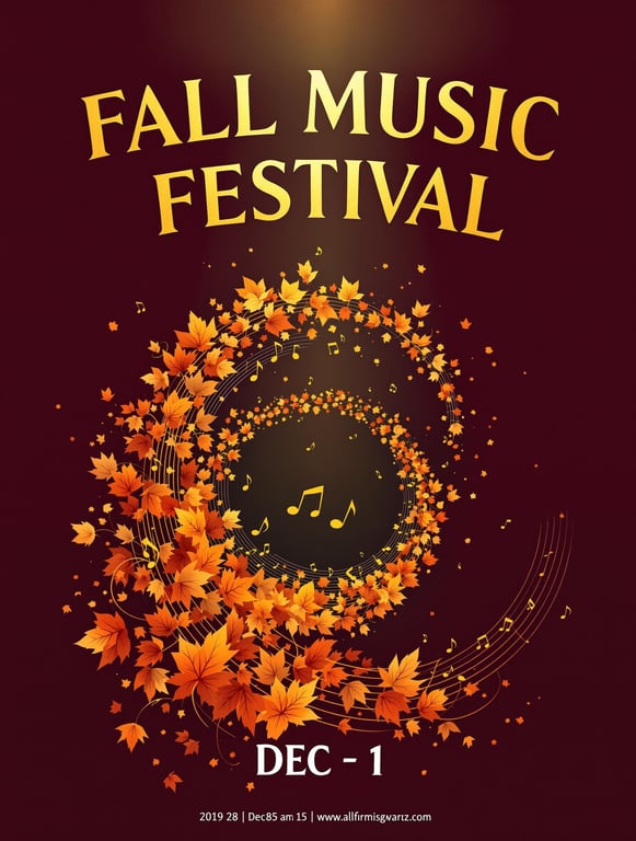 Fall Music Festival 2023 Poster