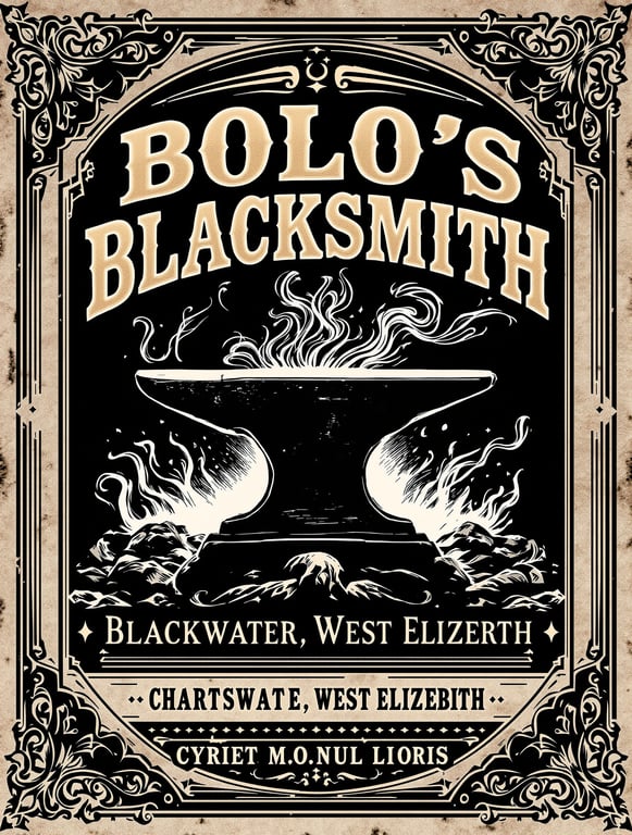 Bolo's Blacksmith Advertisement