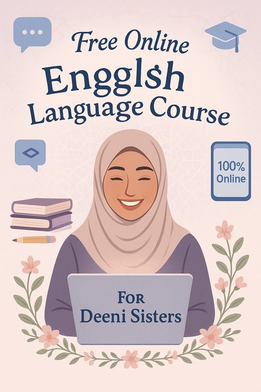 Empower Your Voice: Free Online English Course for Deeni Sisters