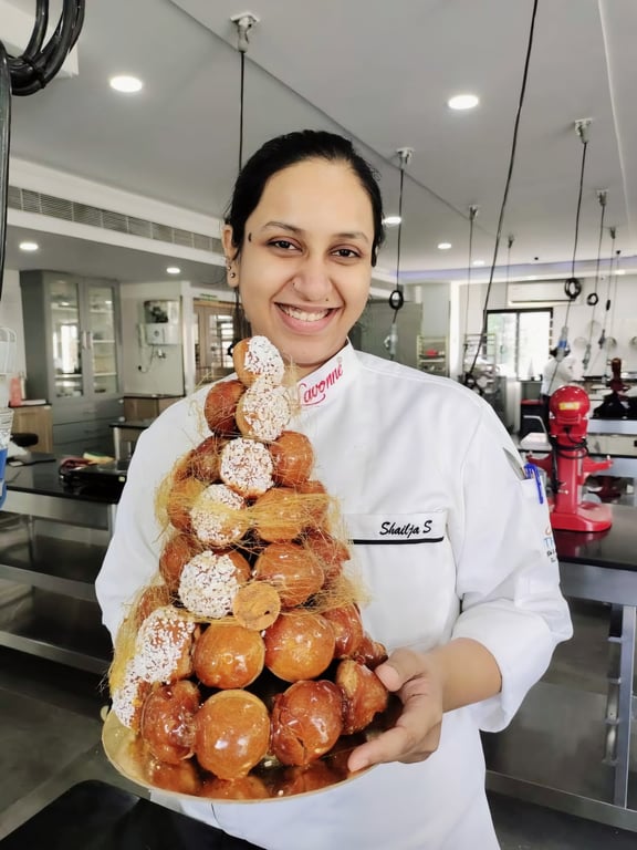 Pastry Chef with Decorative Tower