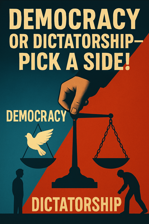 Stand Up for Your Choice: Democracy vs. Dictatorship