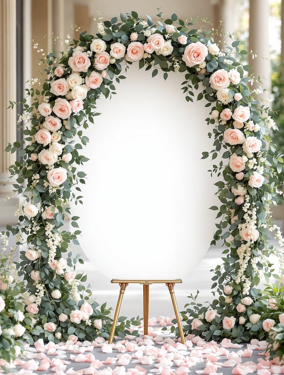 Blossom Into Love: A Floral Wedding Sign