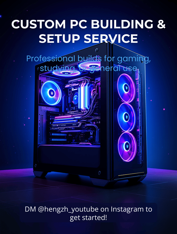 ⚡ Custom PC Building Made Easy!