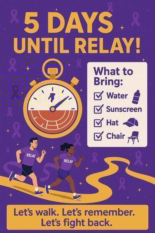 Countdown to Hope: 5 Days Until Relay!