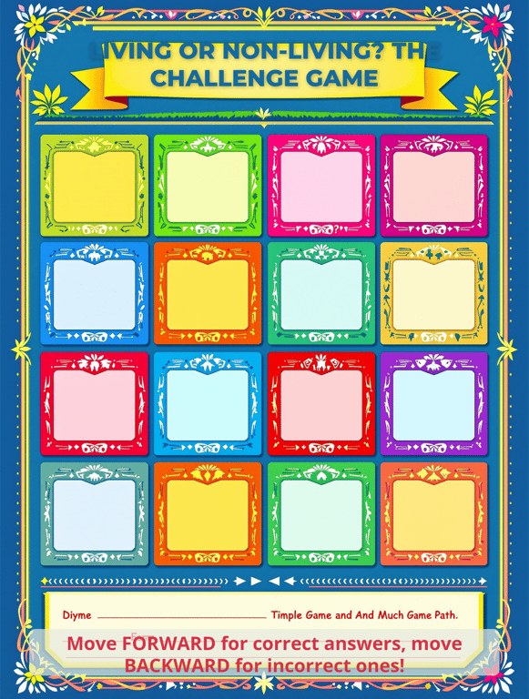 Living vs. Non-Living Challenge Cards