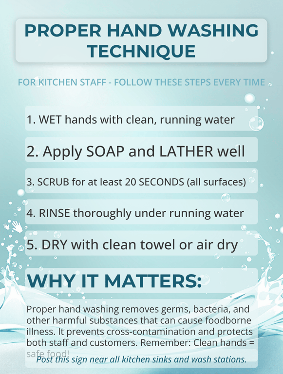 Clean Hands, Safe Kitchen!
