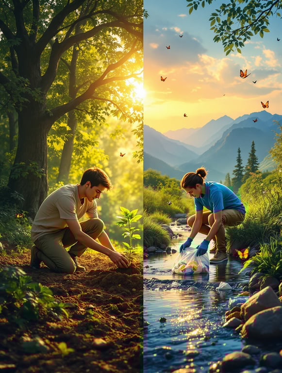 حفاظت از زمین: کاشت و پاکسازی