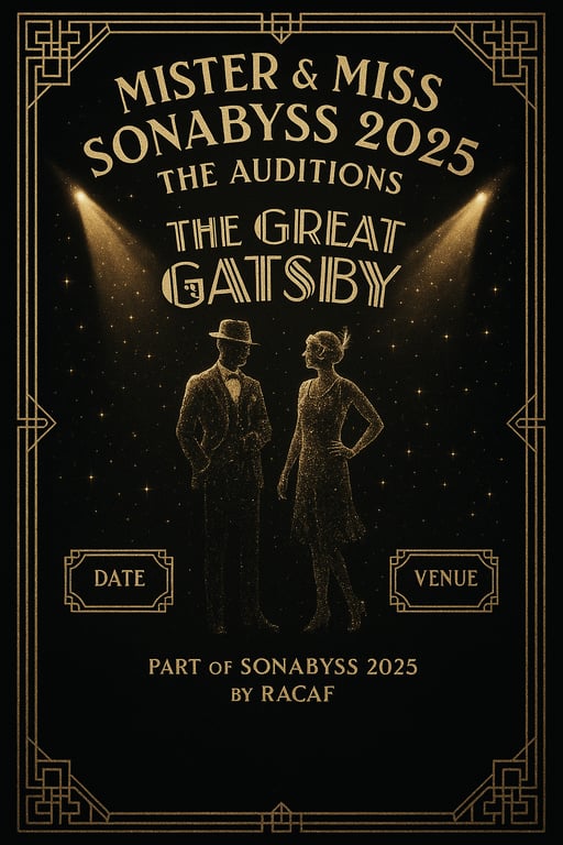Gatsby Glamour: Mister & Miss Sonabyss 2025 Auditions