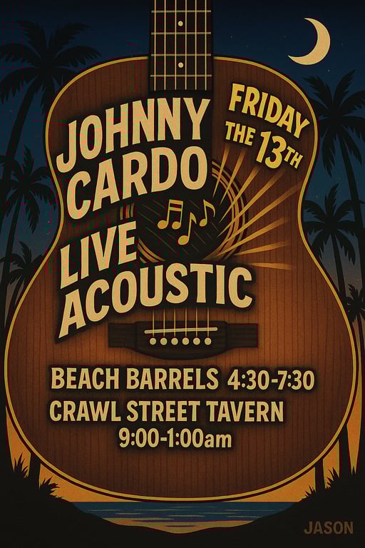 Friday the 13th Acoustic Vibes with Johnny Cardo