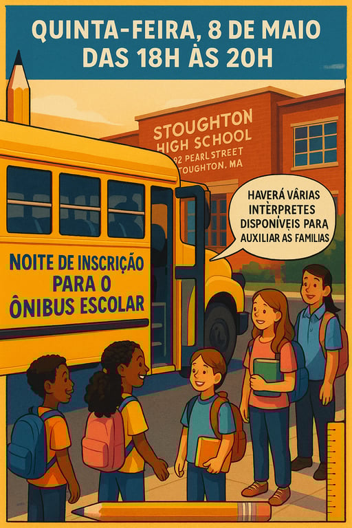 Inscrição Noturna para o Ônibus Escolar