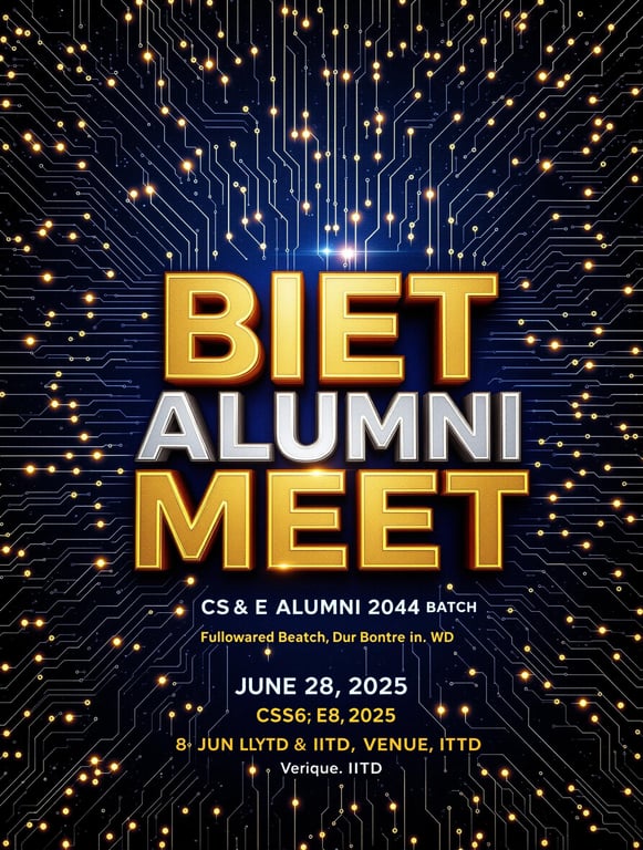 BIET Alumni Meet 2004 - Invitation