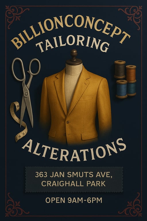 BILLIONCONCEPT: Your Go-To Tailoring Haven!