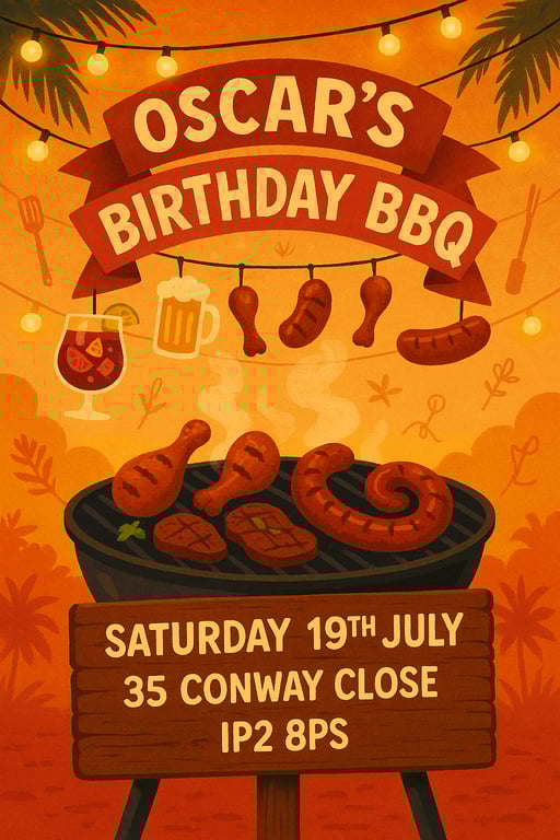 Sizzle and Celebrate: Oscar's Birthday BBQ Bash!