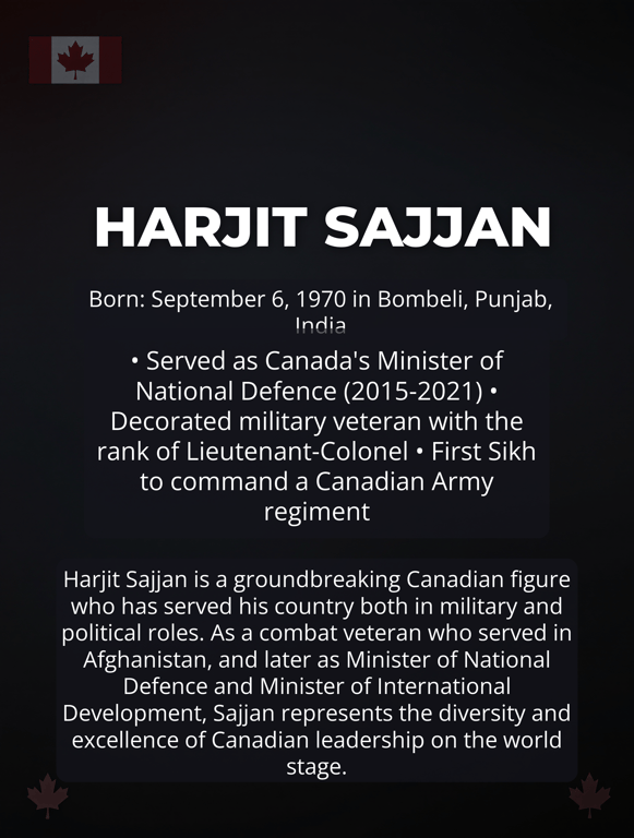 Harjit Sajjan: A Trailblazer in Service and Leadership