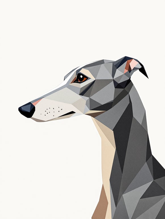 Elegant Greyhound Profile