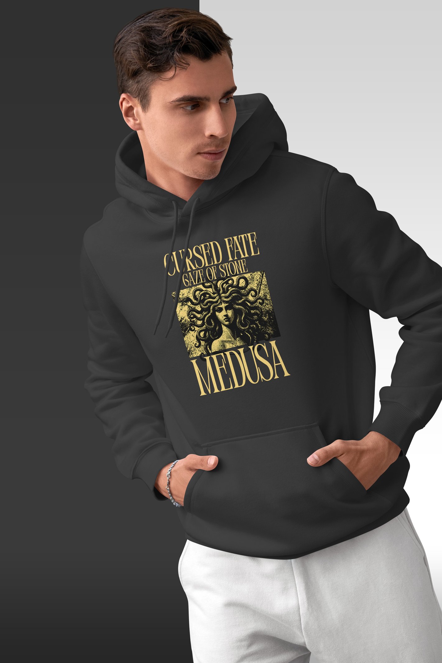 Medusa Kapüşonlu Unisex Sweatshirt