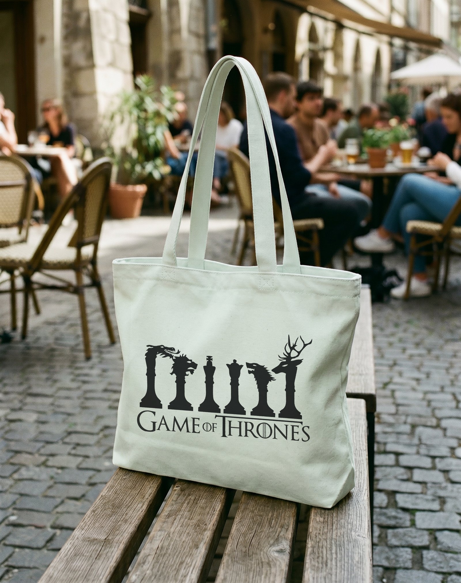 Game of Thrones Satranç Kanvas Çanta