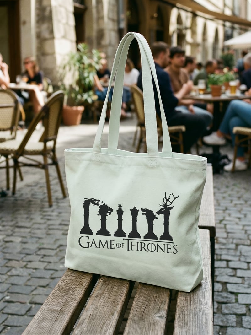 Game of Thrones Satranç Kanvas Çanta