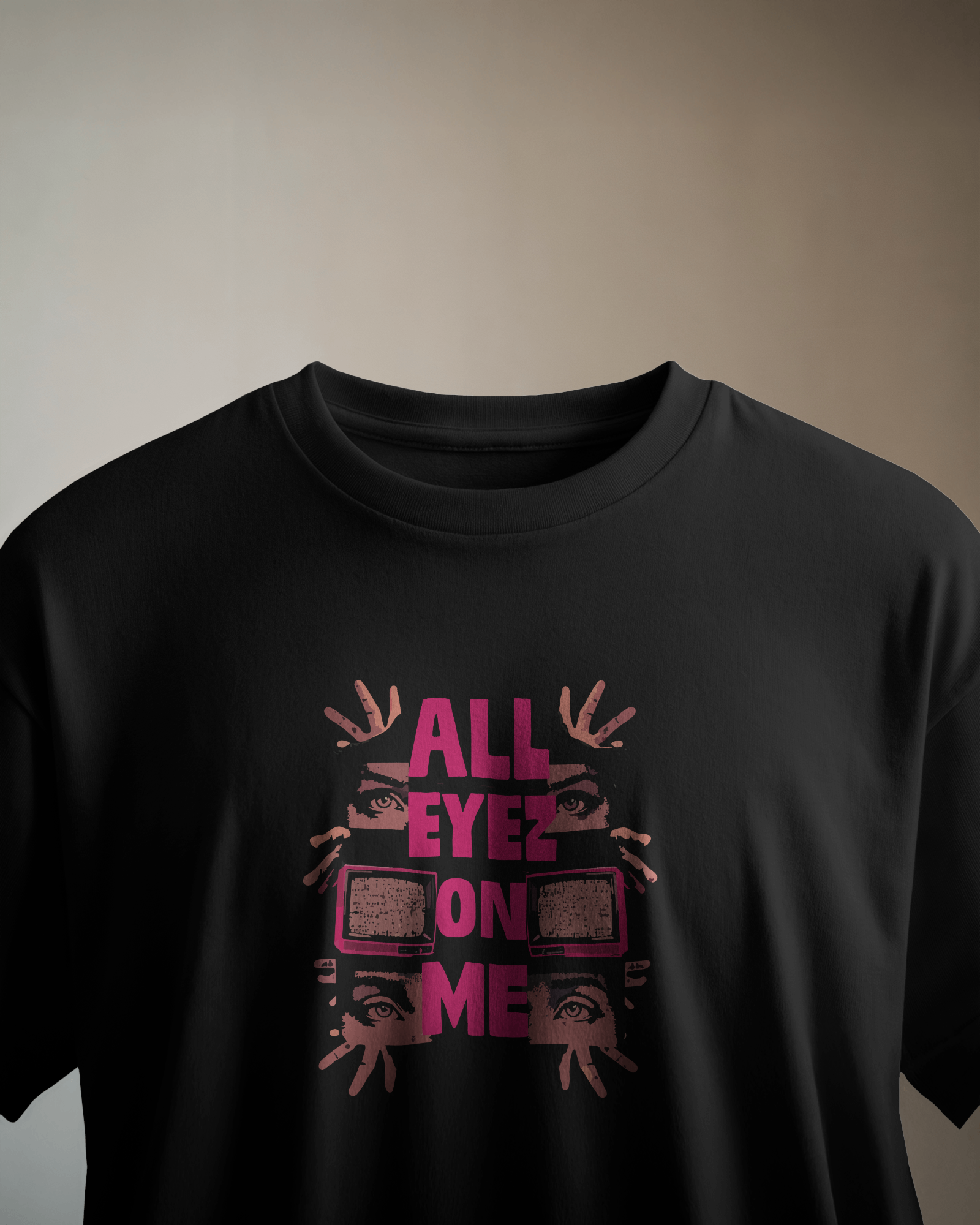 All Eyez On Me Siyah Tişört
