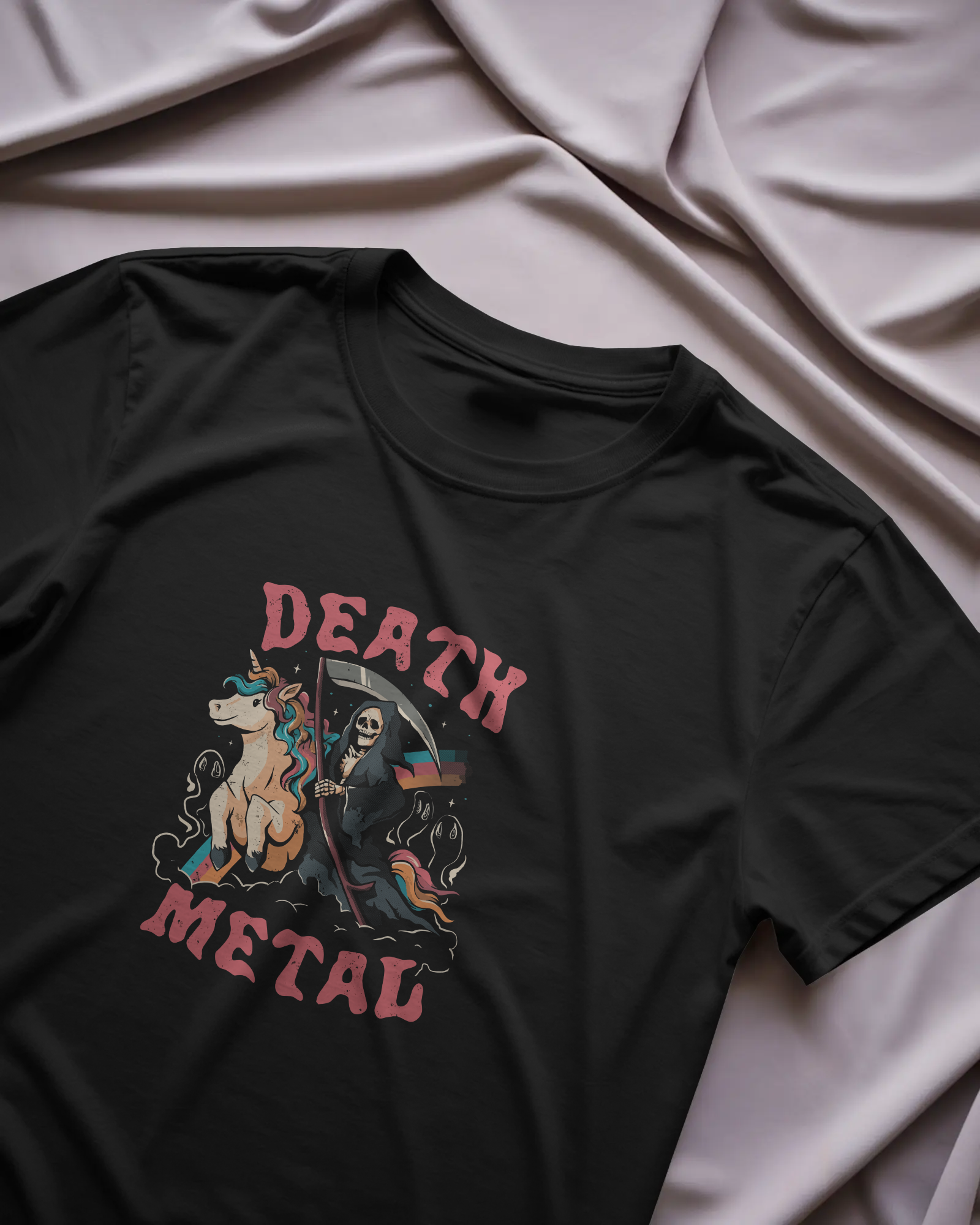 Death Metal Siyah Unisex Tişört
