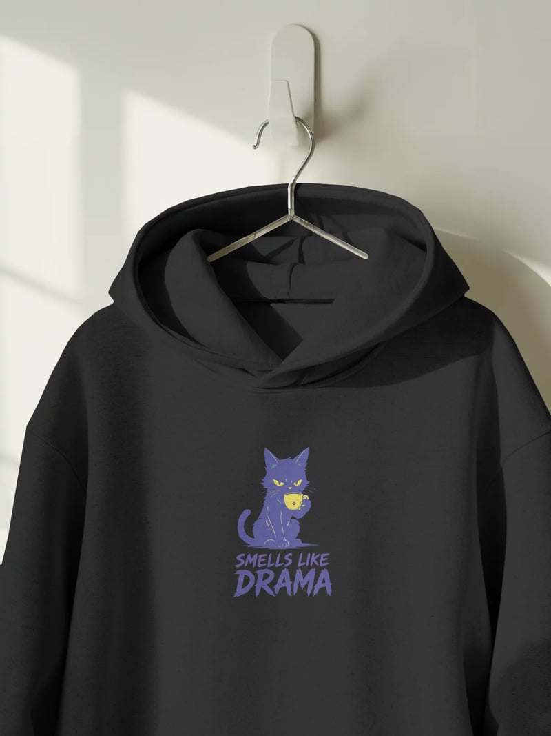 Smells Like Drama Kapüşonlu Sweatshirt