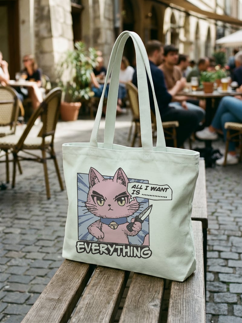Everything Kanvas Astarlı Fermuarlı Omuz Çantası