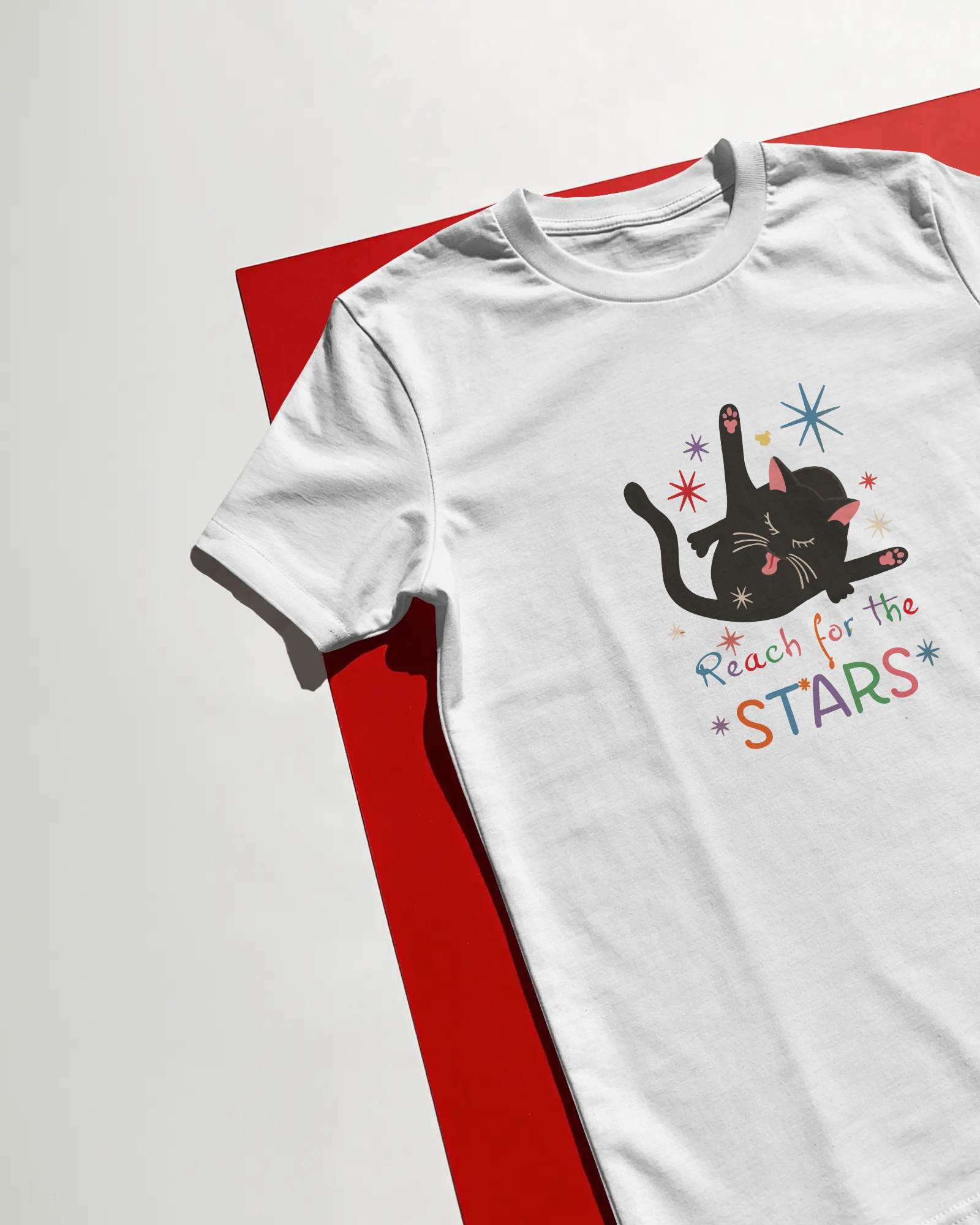 Reach for the Stars Unisex Beyaz Tişört