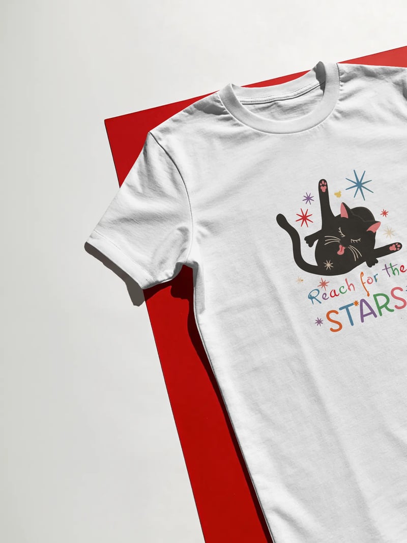 Reach for the Stars Unisex Beyaz Tişört